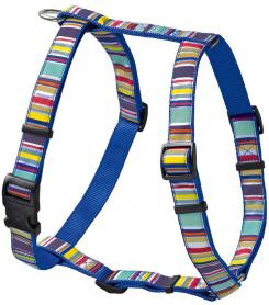 Hunter шлейка для собак Ecco Fun Stripes нейлоновая синяя в полоску