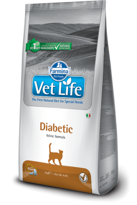 Корм Farmina Vet Life Diabetic (Фармина Вет Лайф диабетик) для кошек, при сахарном диабете