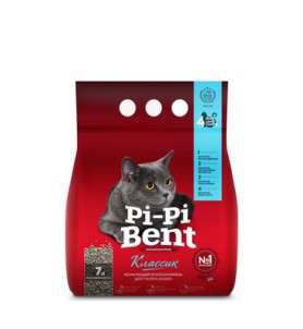 PI-PI-BENT Комкующийся наполнитель для кошачьего туалета «Классик»