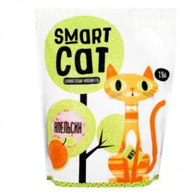 SMART CAT Силикагелевый наполнитель для кошек с ароматом апельсина