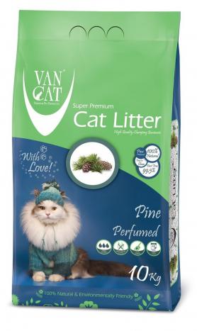 VAN CAT комкующийся наполнитель для кошачьего туалета с ароматом соснового леса