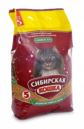 Сибирская Кошка впитывающий наполнитель для кошачьего туалета «Универсал»