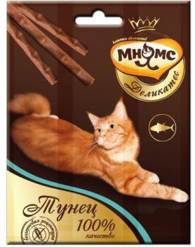 Мнямс: Деликатес Лакомые Палочки 9см для кошек с тунцом