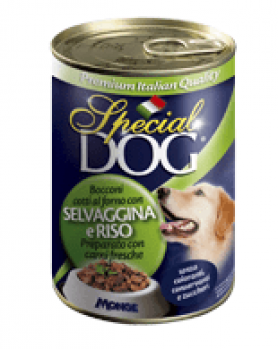 Консервы для собак Special Dog кусочки дичи с рисом