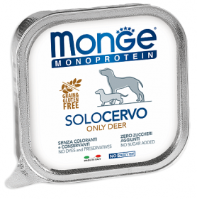 Консервы для собак MONGE SOLO CERVO с олениной